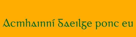 Acmhamní na Gaeilge